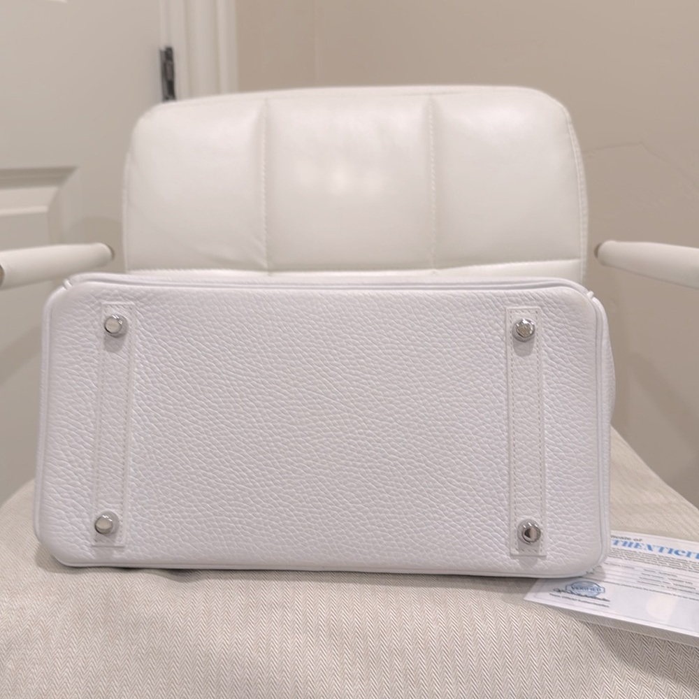 ❌SOLD❌HERMES SNOW WHITE BIRKIN 30 Pladium hardware full kit, pristine condition - Picture 4 of 8
